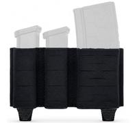 LXGXFNB 5.56 and 9mm Combo Magazine Pouch 3 Slot Open Top MOLLE Carrier | One 556 Cell and Two 9mm Cells Use Polymer K Retention and Laser Cut Slots for Belt or Chest Equipment Mounting
