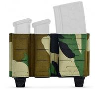 LXGXFNB 5.56 and 9mm Combo Magazine Pouch 3 Slot Open Top MOLLE Carrier | One 556 Cell and Two 9mm Cells Use Polymer K Retention and Laser Cut Slots for Belt or Chest Equipment Mounting