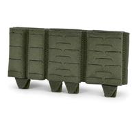 LXGXFNB 556 9mm Combo Mag Pouch Dual Rifle Double Pistol MOLLE Belt Carrier | Two 5.56 and Two 9mm Open Top Compartments K Shaped Inserts Laser Cut Front for MOLLE Belt Loadouts