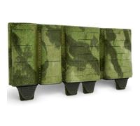 LXGXFNB 556 9mm Combo Mag Pouch Dual Rifle Double Pistol MOLLE Belt Carrier | Two 5.56 and Two 9mm Open Top Compartments K Shaped Inserts Laser Cut Front for MOLLE Belt Loadouts