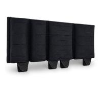 LXGXFNB 556 9mm Combo Mag Pouch Dual Rifle Double Pistol MOLLE Belt Carrier | Two 5.56 and Two 9mm Open Top Compartments K Shaped Inserts Laser Cut Front for MOLLE Belt Loadouts