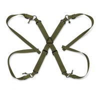 LXGXFNB Tactical Belt Suspenders X Back 4 Point MOLLE Load Bearing Harness | Four Point X Back Support Load Distribution Adjustable Webbing Low Profile for MOLLE Battle Duty Equipment Belts