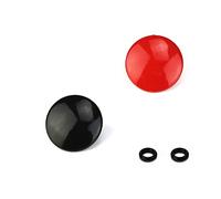 LXH 2 PACK Black + Red Convex Soft Release Button Finger Touch Fits any Standard Threaed Release Compatible with Fujifilm X100F X100T X100S X-PRO1/2 X-T10/20 Leica M1 M Series Nikon Df Olympus PEN-F