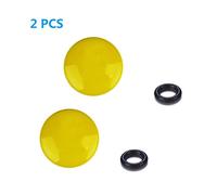 LXH 2 PACK Yellow Convex Metal Soft Release Button Finger Touch Fits any Standard Threaed Release Compatible with Fujifilm X-PRO2/1 X100F X100T X100 X100S X10/20/30 X-E1 X-E2 X-E2S STX-2