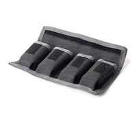 LXH DSLR Camera Battery Bag/Holder/Case Storage Protector with 4 Pocket Pouch for AA/AAA Battery and LP-E6 / LP-E8/LP-E10 LP-E12 / fw50/ f550 and More (1 Pack)