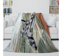 LXHASPIEO British Avro Vulcan Bomber Cozy Blanket - Military Blanket for Sofa Bed Chair Crib - Blanket for Birthday Gift for Hubby Boyfriend Girlfriend Neighbor All Seasons 50x60inch(127x152cm)