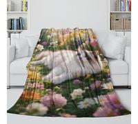 LXHASPIEO Ragdoll Soft Fleece Blanket - Air Conditioner Blanket for Calming And Sleep - Cozy Blanket To Wrap With After A Tiring Day - Gift for Yourself 70x80inch(180x200cm)