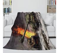 LXHASPIEO Russian IS2 Tank Trendy Blanket - Military Cozy Throws Birthday Gift for Sister Brother Nephew Niece - Soft Blanket For Putting Your Phone Down And Have A Nice Nap 50x60inch(127x152cm)