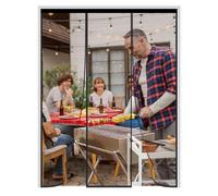 LXHFSH Magnetic Fly Screen Door 180x230cm Magnetic Door Curtain for Double Doors, Anti Mosquito Fly Curtain Door Screens Nets, Shut Automatically Side Opening Fly Screens, Patio Mosquito Screens