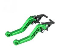 LXHWEAER Motorcycle Brake Clutch Lever Universal 22 Mm Motorcycle Clutch Brake Handle Modified Horn Adjustable Hand Lever(Green Brake)