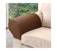 LXHZSY Armchair Covers 2pcs Sofa Arm Covers Comfortable Soft Armrest Cover High-Grade Spandex Stretch Arm Caps Waterproof Dustproof Furniture Protector(Light Brown)