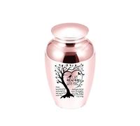 LXHZSY Pet Urns Pet Family Ashes Cremation Jar Box Life Tree Supplies(Rose gold)