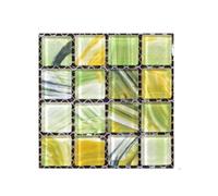 LXHZSY Wall Panels 10/20pcs DIY Kitchen Bathroom Stickers Waterproof Self Adhesive 3D Tile Adhesive Pads Wall Stickers Mosaic Tile Decal Decor(Green,20PCS)