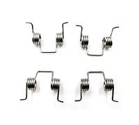 LXINMFEWY Helical Spring 4 Pieces 120 Degree 304 Stainless Steel Wire Diameter 0.6mm Double Quick Hook Strong Torsion Spring Small