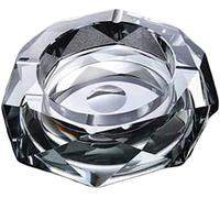 LXINMFEWY Home Ashtray Glass Ashtray Large Luxury Ashtray for Cigarettes Cigars Crystal Heavy Glass Ash Tray for Indoor Outdoor Outside Decor