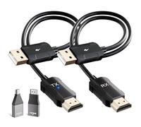 LXJADAP Wireless HDMI Transmitter and Receiver, 5GHz Wireless HDMI Extender, 1080P Video/Audio Dual Screen Transfer, Laptop, Tablet, Projector, Support Nefix/YouTube