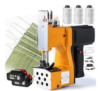 LXJBBD Electric Sewing Machine Cordless Bag Closer 36V 2600mAh, Includes 3 Sewing Threads, Ideal for Outdoor Sewing of Sand Bags and Woven PP Bags