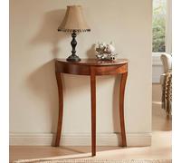 LXJBBD Half Moon Console Table Decorative Semi-Circular Sofa Table for Entryway and Living Room, Narrow Accent Design