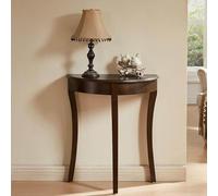 LXJBBD Half Moon Console Table Decorative Semi-Circular Sofa Table for Entryway and Living Room, Narrow Accent Design