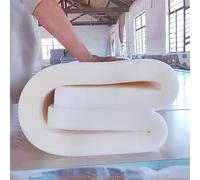 LXJDDLD 3/4.5/5/6.5cm Massage Table Mattress Topper,Spa Bed Padding with Breathing Hole,Memory Foam Mattress for Beauty Salon Bed,Square Head Massage Accessories Protective Pad,White 6.5cm,80x185cm