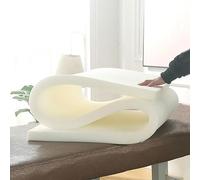 LXJDDLD 3/4.5/5/6.5cm Massage Table Mattress Topper,Spa Bed Padding with Breathing Hole,Memory Foam Mattress for Beauty Salon Bed,Square Head Massage Accessories Protective Pad,White 3cm,70x185cm