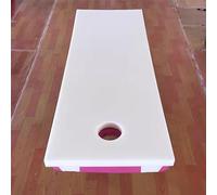 LXJDDLD 3/4.5/5/6.5cm Massage Table Mattress Topper,Spa Bed Padding with Breathing Hole,Memory Foam Mattress for Beauty Salon Bed,Square Head Massage Accessories Protective Pad,White 4.5cm,60x180cm
