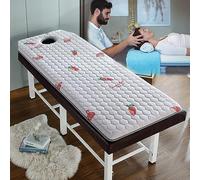 LXJDDLD Beauty Salon Bed Mattress with Breath Hole,Massage Table Lash Bed Mattress Topper Memory Foam,Trapezoidal Head Spa Bed Mattress Pad,without Bed,Cute,70x180cm 6cm