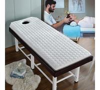 LXJDDLD Beauty Salon Mattress Topper with Breath Hole, Memory Foam, Trapezoidal Head Spa Mattress Pad, Lash Bed Topper - White, 60x180cm 6cm