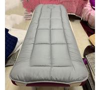 LXJDDLD Cotton Beauty Bed Mattress Topper with Square/Round/Trapezoidal Head,Massage Table Mattress with Face Breath Hole,Spa Bed Pad Protector for Lash Bed(Bed Not Included),Gray 2,S 70x180cm