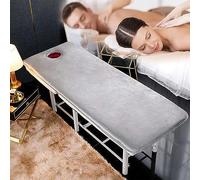 LXJDDLD Foldable Beauty Salon Mattress,0.8/1.6/2.4In Thick Memory Foam Mattress Topper for Massage Table,Spa Bed Mattress Pad,Square/Round/Trapezoidal Head(Bed Not Included),Grey S,80x190cm 6cm