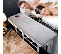LXJDDLD Foldable Beauty Salon Mattress,0.8/1.6/2.4In Thick Memory Foam Mattress Topper for Massage Table,Spa Bed Mattress Pad,Square/Round/Trapezoidal Head(Bed Not Included),Grey R,70x190cm 6cm