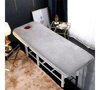 LXJDDLD Foldable Beauty Salon Mattress,0.8/1.6/2.4In Thick Memory Foam Mattress Topper for Massage Table,Spa Bed Mattress Pad,Square/Round/Trapezoidal Head(Bed Not Included),Grey R,70x185cm 4cm