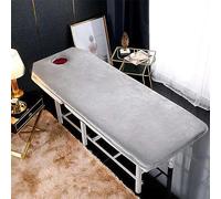 LXJDDLD Foldable Beauty Salon Mattress,0.8/1.6/2.4In Thick Memory Foam Mattress Topper for Massage Table,Spa Bed Mattress Pad,Square/Round/Trapezoidal Head(Bed Not Included),Grey T,60x180cm 4cm