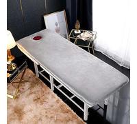 LXJDDLD Foldable Beauty Salon Mattress,0.8/1.6/2.4In Thick Memory Foam Mattress Topper for Massage Table,Spa Bed Mattress Pad,Square/Round/Trapezoidal Head(Bed Not Included),Grey S,60x180cm 4cm