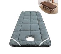 LXJDDLD Lash Bed Cushion Cover,Non-Slip Spa Bed Padding,Massage Table Pad,Square Head Massage Table Mattress Topper with Breathing Holes,for Tattoo Table Beauty Salon Bed,Gray,S 60x190cm