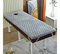 LXJDDLD Massage Table Padding Topper Memory Foam,Grey Lash Bed Mattress Pad,Massage Bed Mattress Topper with Breathe Hole,Non-Slip Spa Table Cushion Topper for Beauty Salon,6cm,S 60x180cm