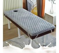 LXJDDLD Massage Table Padding Topper Memory Foam,Grey Lash Bed Mattress Pad,Massage Bed Mattress Topper with Breathe Hole,Non-Slip Spa Table Cushion Topper for Beauty Salon,7cm,S 75x190cm