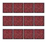 LXJLXD 12pcs Flame Printing Squared Handkerchief Light Weight Headscarf Skull Pattern for Sports and Daily Wear(Style 6)