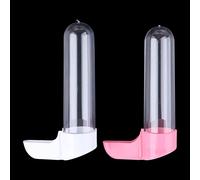 LXJLXD 2-Piece Bird Water Dispenser For Cage Automatic Parrot Waterer No Mess Parakeet Feeder 3.4oz 2oz Food Container