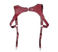 LXJLXD Adjustable Waist Belt,PU Leathers Suspenders for Men, Vintage Men Harness Punk Apparels Strap Chest Shoulder Belt Accessories