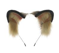 LXJLXD Cat Ear Shape Hairband Music Festivals Anime Character Headband Adult Plush Headpiece Cosplay Props Unisex