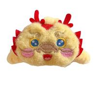 LXJLXD Girls Hair Claw Chinese New Year Headband with Delicate Plush Dragon Shape Hair Claw Plush Headband for New Year(Yellow Year of The D)