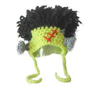 LXJLXD Halloween Knitted Woolen Pet Crossdresser Hat Soft Dog Costume Lightweight Comfortable Itch-Free Festive Party