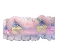 LXJLXD Maid Hairhoop Plush Cat Ear Headband Cosplay Costume Halloween Party Headdress Women AnimeExpo Headwear(Yellow)