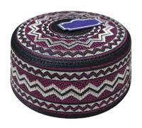 LXJLXD Muslims Prayer Caps for Men Embroidery Brimless Caps Soft Comfortable Ethnic Hat Indian Round Turban Kufi Prayer Hat(As Shown,58)