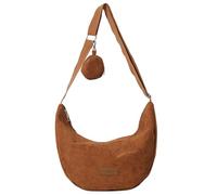 LXJLXD Shoulder Bag,Stylish Corduroy Crossbody Bag Soft and Comfortable Shoulder Bags for Daily Commute and Travel(Brown,Without pendant)