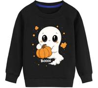 LXKA Kids Boys Girls Halloween Jumper Age 1-7 Years Dinosaur Pumpkin Skull Glow-in-The-Dark Sweatshirts Cool Little Toddlers Long Sleeve Tees Shirts Big Children Cute Crewneck 100% Cotton Tops Shirts