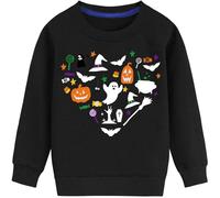LXKA Kids Halloween Jumper Boys Girls Unisex Glow in the Dark Skeleton Dinosaur Pumpkin Sweatshirt Toddler Clothes Halloween Tops Children Long Sleeve 100% Cotton Crewneck Winter Outfits 1-7 Years