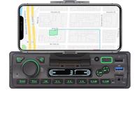 LXKLSZ Car Radio with Bluetooth Single Din with App Control MP3 Player Support Hands-Free Calling/USB/FM/AM/TF/AUX-in/EQ Set, Car Radio Receiver with Phone Holder External MIC SWC Remote Control