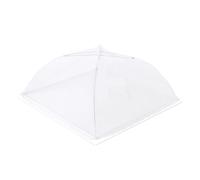 LXLAEOANG 1-4PC Food Covers Mesh Foldable Kitchen Tent Dome Net Umbrella Picnic Protect Dish Cover Kitchen Accessories for Dish Storage Outdoor(White-38x38cm,3PCS)
